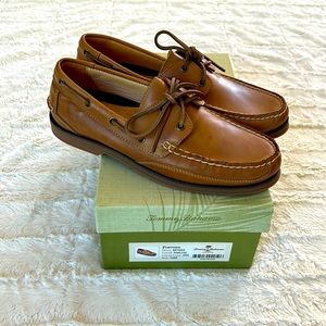 TOMMY BAHAMA “Portside” Natural Brown dock shoe loafer Size 10 New w/box